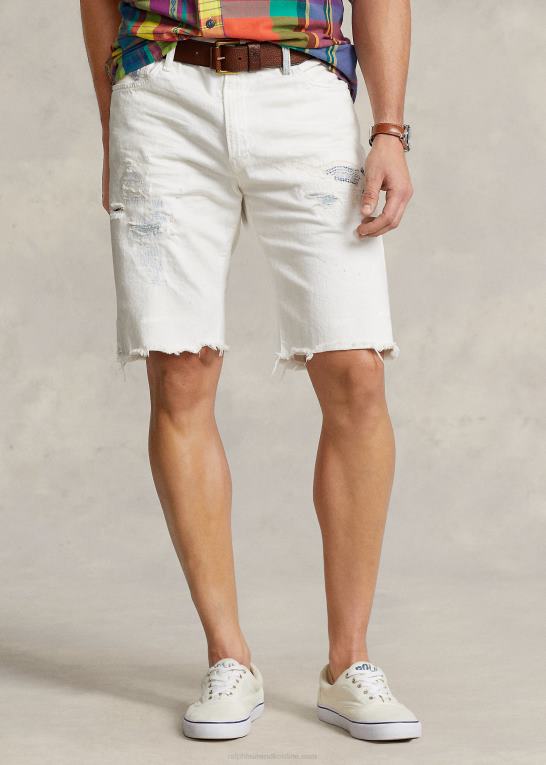 williston vask Mænd Ralph Lauren hampton distressed cutoff denim short Z426B1388
