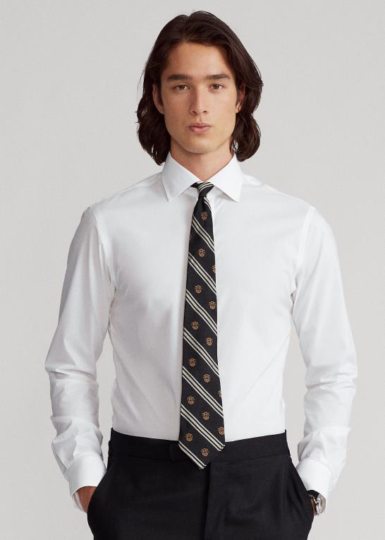 Mænd Ralph Lauren regent slim fit poplin skjorte Z426B8671