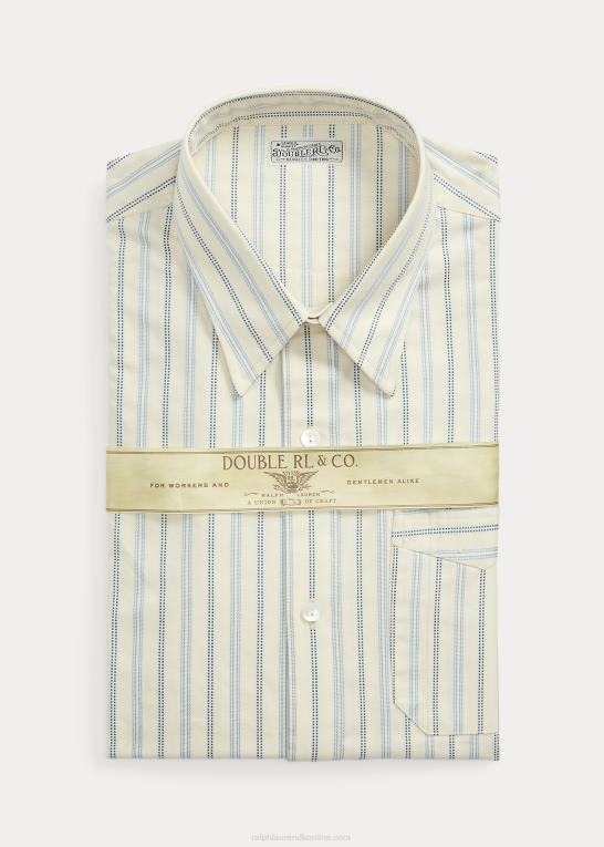 Mænd Ralph Lauren slim fit stribet dobbyskjorte Z426B1793