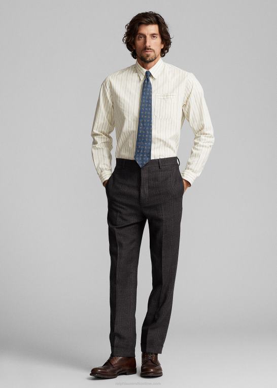 Mænd Ralph Lauren slim fit stribet dobbyskjorte Z426B1793
