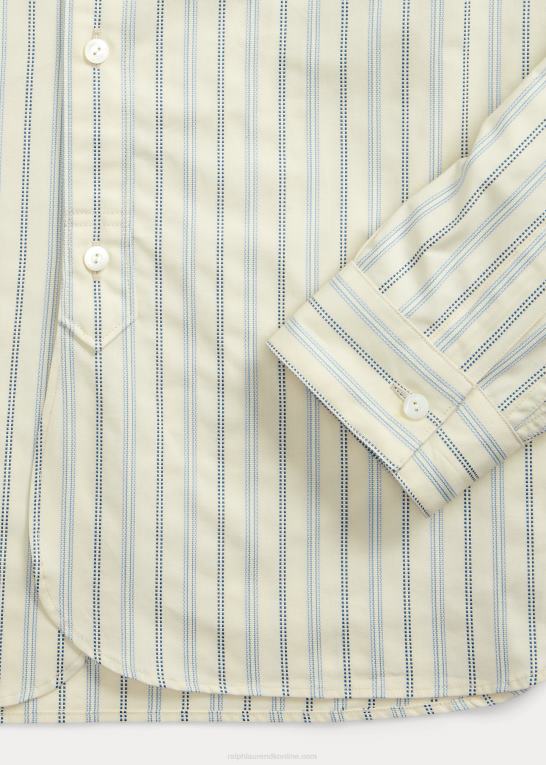 Mænd Ralph Lauren slim fit stribet dobbyskjorte Z426B1793