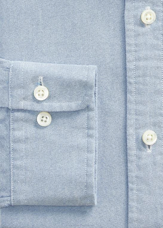 blå Mænd Ralph Lauren morehouse kollektion monogram skjorte Z426B1283