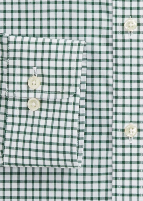 fyrretræ/hvid Mænd Ralph Lauren ternet poplinskjorte i slim pasform Z426B741