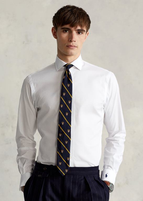 hvid Mænd Ralph Lauren custom fit poplin skjorte Z426B8475