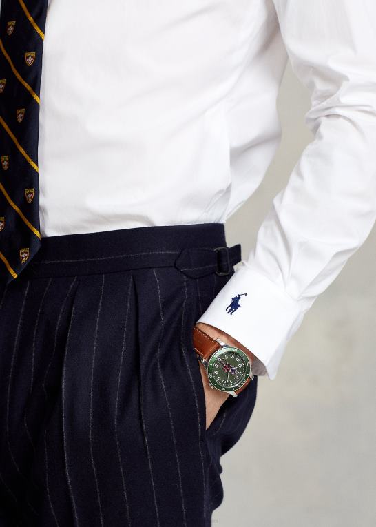 hvid Mænd Ralph Lauren custom fit poplin skjorte Z426B8475