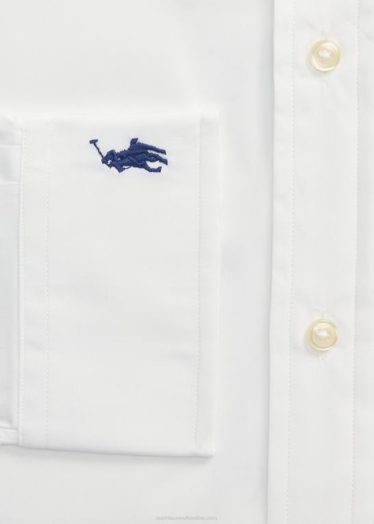 hvid Mænd Ralph Lauren custom fit poplin skjorte Z426B8475