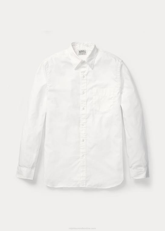 hvid Mænd Ralph Lauren præcis oxford skjorte Z426B1758