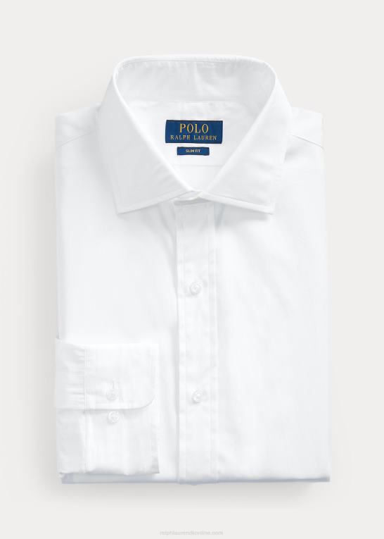 hvid Mænd Ralph Lauren regent slim fit poplin skjorte Z426B783