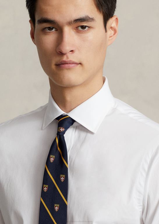 hvid Mænd Ralph Lauren regent slim fit poplin skjorte Z426B783