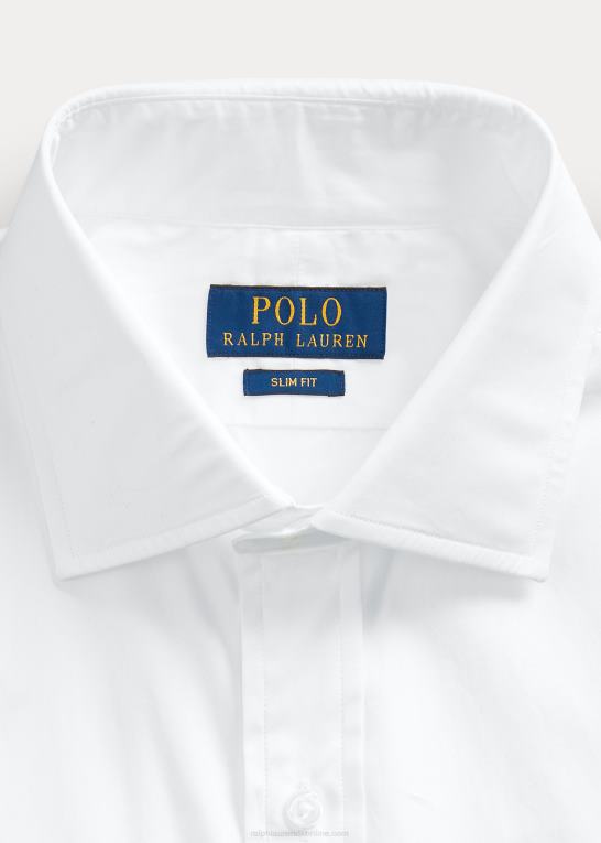 hvid Mænd Ralph Lauren regent slim fit poplin skjorte Z426B783