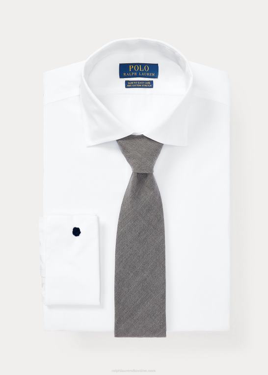 hvid Mænd Ralph Lauren slim fit fransk manchetskjorte Z426B427
