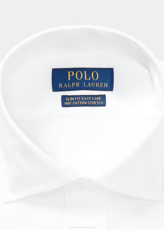 hvid Mænd Ralph Lauren slim fit fransk manchetskjorte Z426B427