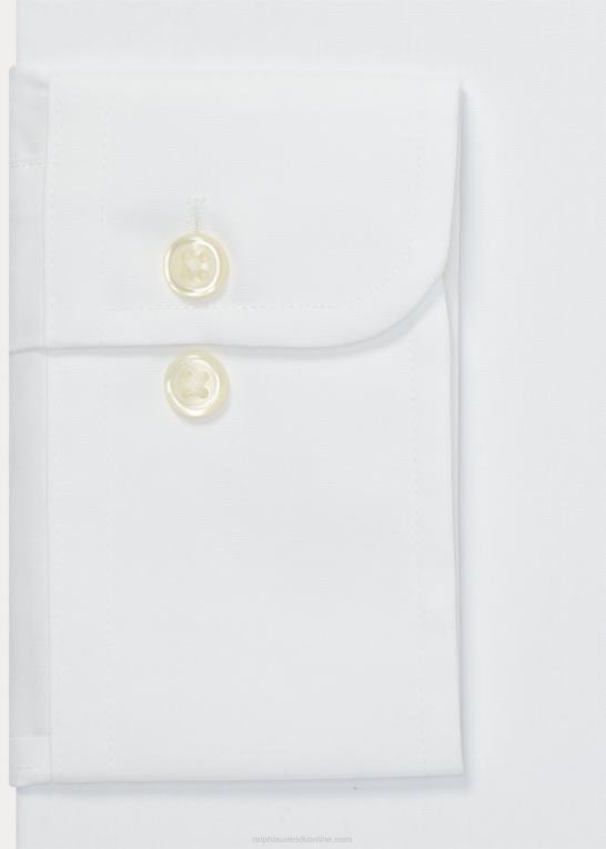 hvid Mænd Ralph Lauren slim fit poplin skjorte Z426B1309