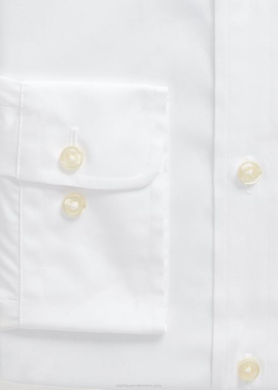 hvid Mænd Ralph Lauren slim fit poplin skjorte Z426B651