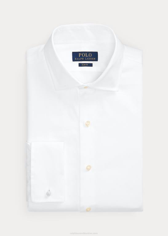 hvid Mænd Ralph Lauren slim fit smokingskjorte Z426B740