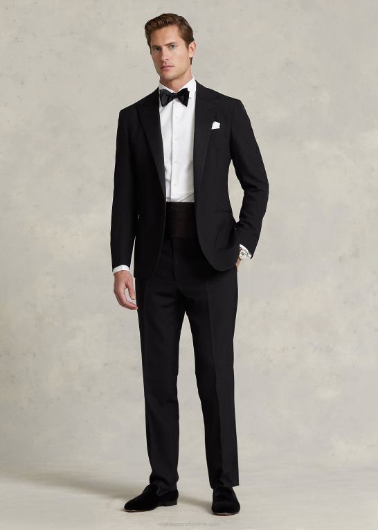 hvid Mænd Ralph Lauren slim fit smokingskjorte Z426B740