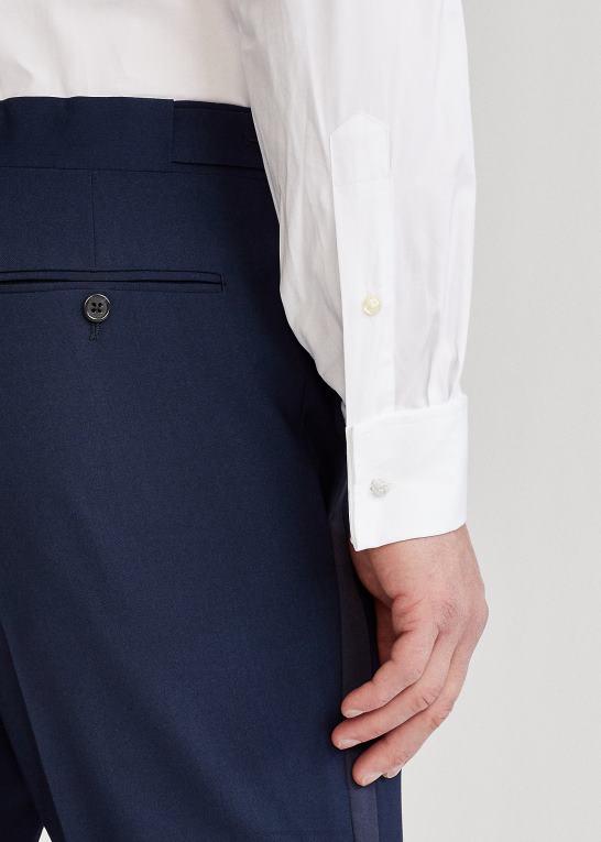hvid Mænd Ralph Lauren slim fit smokingskjorte Z426B740