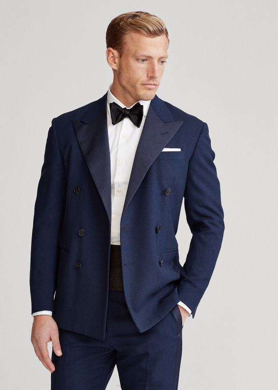 hvid Mænd Ralph Lauren slim fit smokingskjorte Z426B740