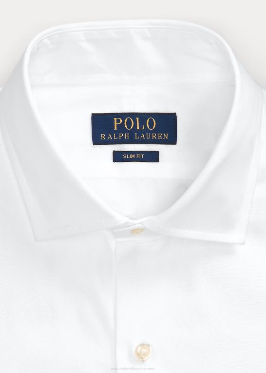 hvid Mænd Ralph Lauren slim fit smokingskjorte Z426B740