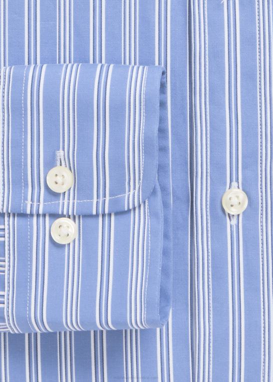 hvid Mænd Ralph Lauren stribet skjorte i tilpasset pasform Z426B8650