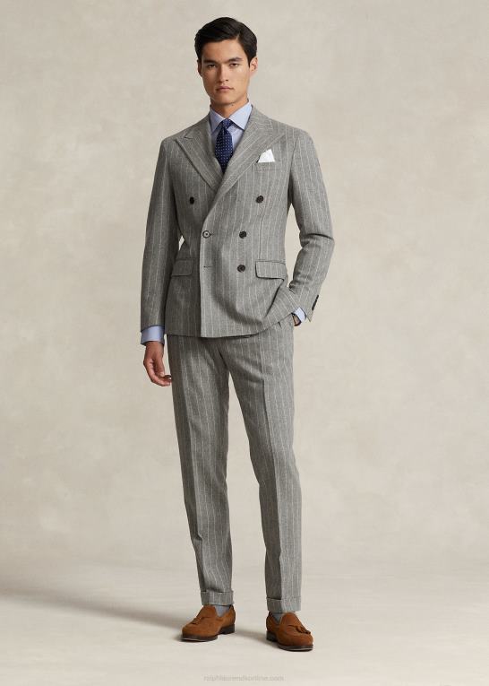 lyseblå/hvid Mænd Ralph Lauren regent custom fit poplin skjorte Z426B821