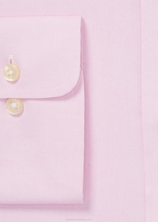lyserød/hvid Mænd Ralph Lauren let pleje oxford skjorte i slim pasform Z426B1043