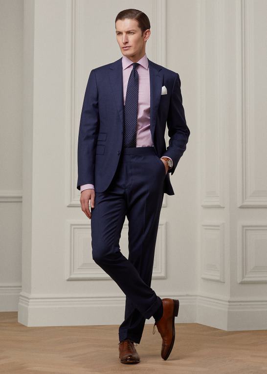 lyserød/hvid Mænd Ralph Lauren stribet ende-på-ende skjorte Z426B54