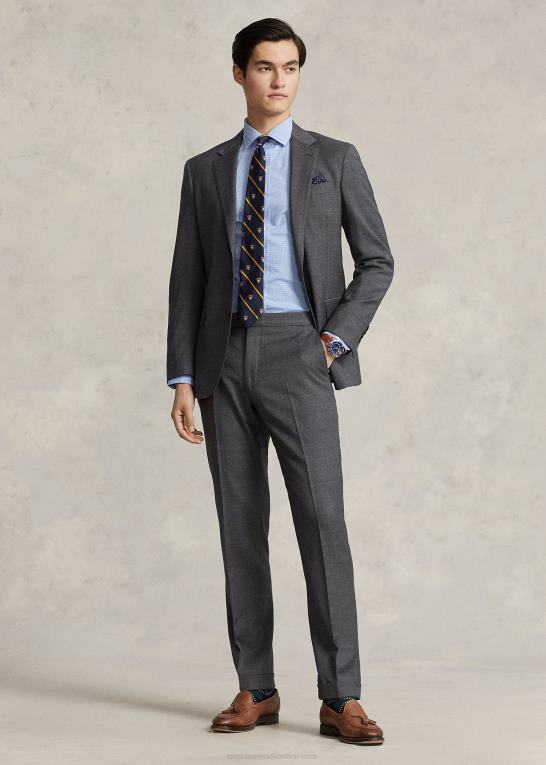 mini blå/hvid Mænd Ralph Lauren custom fit poplin skjorte Z426B678