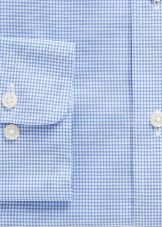 mini blå/hvid Mænd Ralph Lauren custom fit poplin skjorte Z426B678