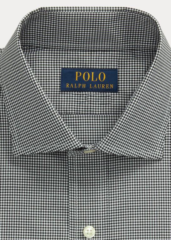 mini sort/hvid Mænd Ralph Lauren custom fit poplin skjorte Z426B1037