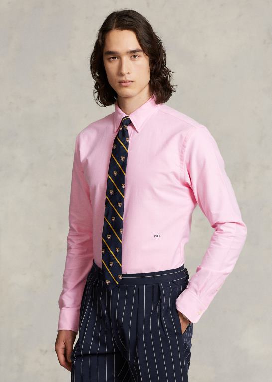 ny rose Mænd Ralph Lauren custom fit monogram oxford skjorte Z426B109