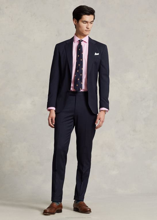 rosa/hvid Mænd Ralph Lauren slim fit stribet poplinskjorte Z426B380
