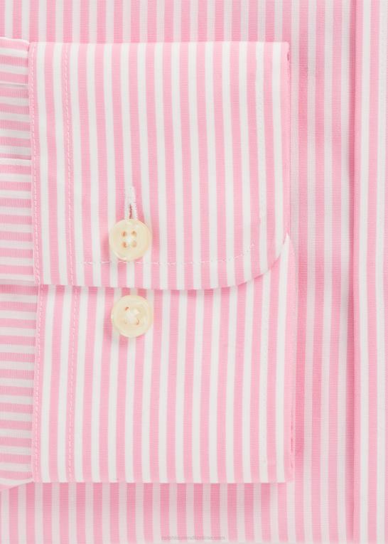 rosa/hvid Mænd Ralph Lauren slim fit stribet poplinskjorte Z426B380