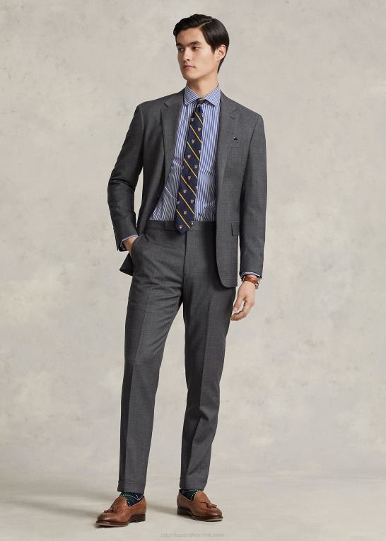 royal/hvid Mænd Ralph Lauren custom fit poplin skjorte Z426B8597