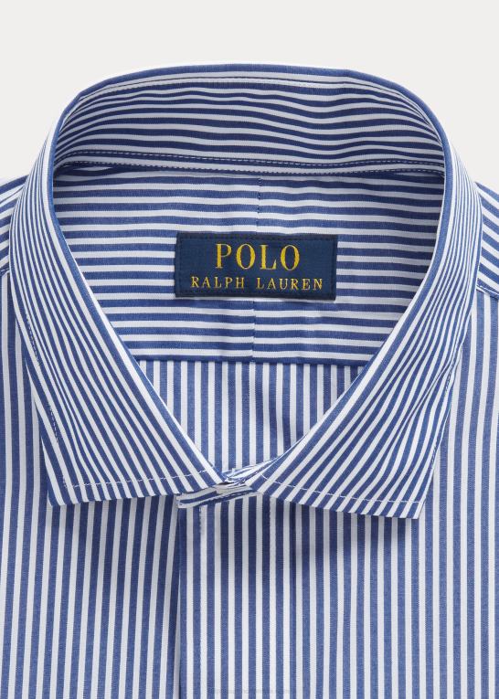 royal/hvid Mænd Ralph Lauren custom fit poplin skjorte Z426B8597