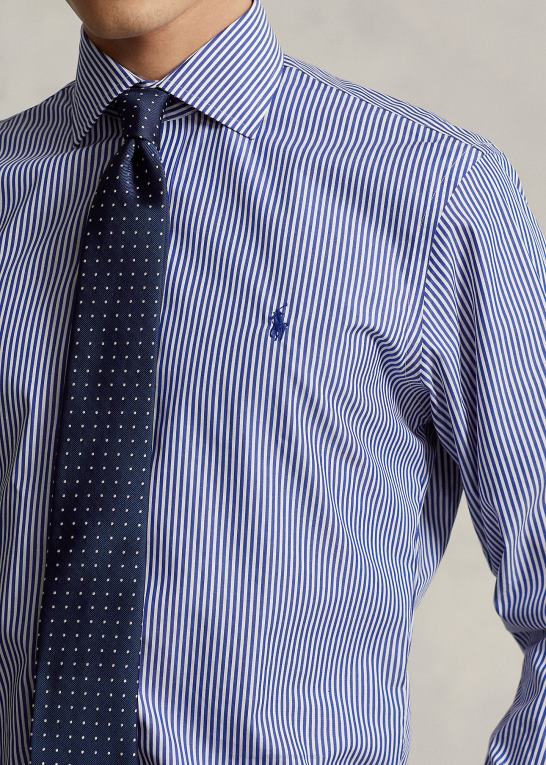 royal/hvid Mænd Ralph Lauren regent custom fit poplin skjorte Z426B1253