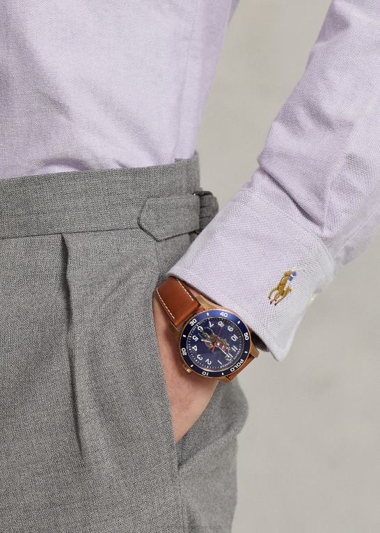 tidsel Mænd Ralph Lauren custom fit oxford skjorte Z426B8527