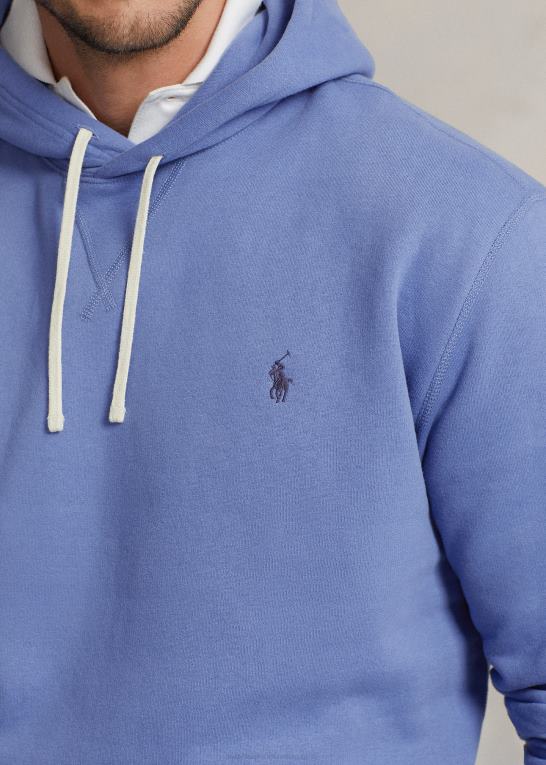 Nimes blå Mænd Ralph Lauren rl fleece hættetrøjen Z426B1575