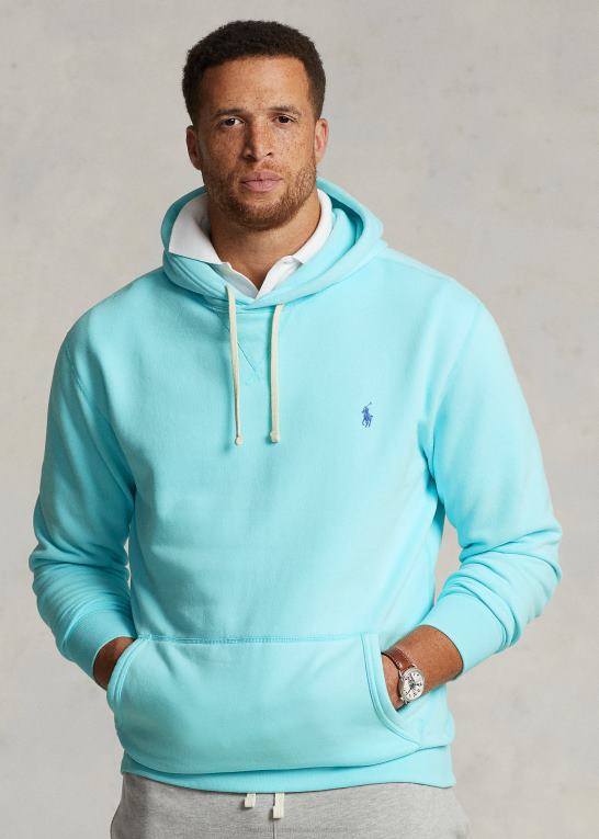 ø aqua Mænd Ralph Lauren rl fleece hættetrøjen Z426B1582