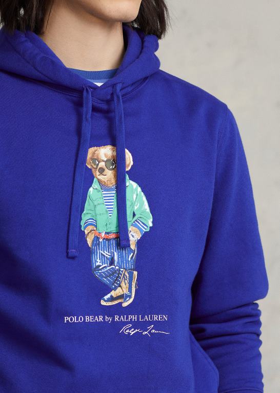 arv royal Mænd Ralph Lauren polo bear fleece hættetrøje Z426B8598