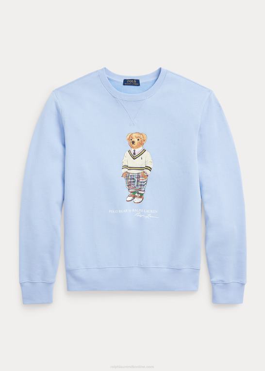 austin blå Mænd Ralph Lauren polo bear fleece sweatshirt Z426B729