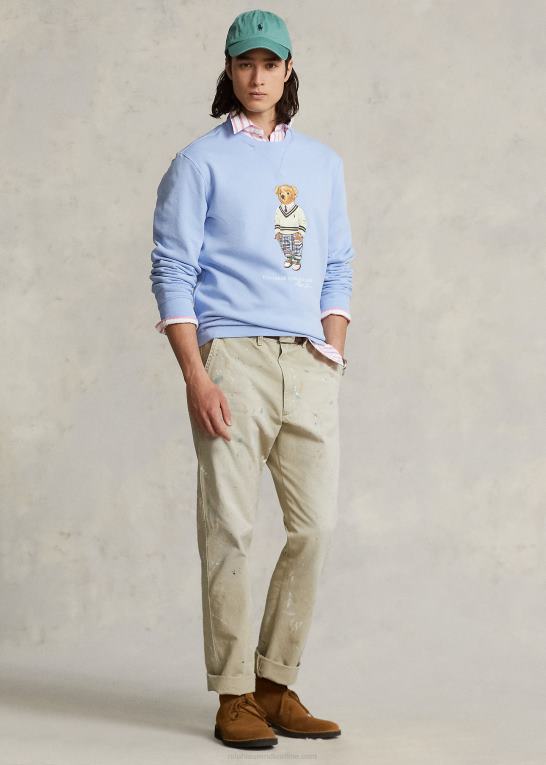 austin blå Mænd Ralph Lauren polo bear fleece sweatshirt Z426B729