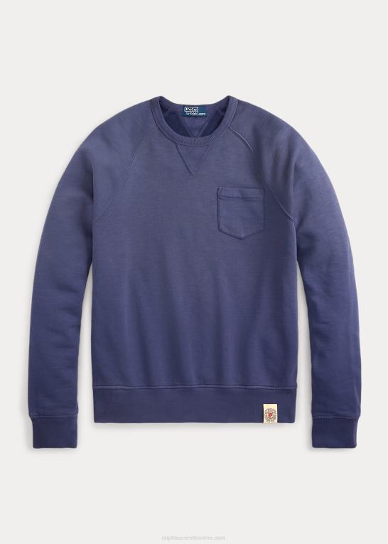 bådehus flåde Mænd Ralph Lauren beklædningsfarvet fleece sweatshirt Z426B1090