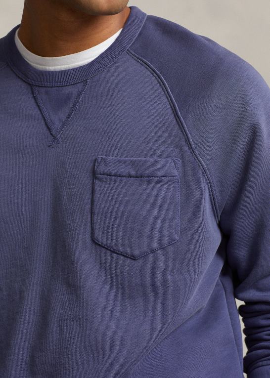 bådehus flåde Mænd Ralph Lauren beklædningsfarvet fleece sweatshirt Z426B1090