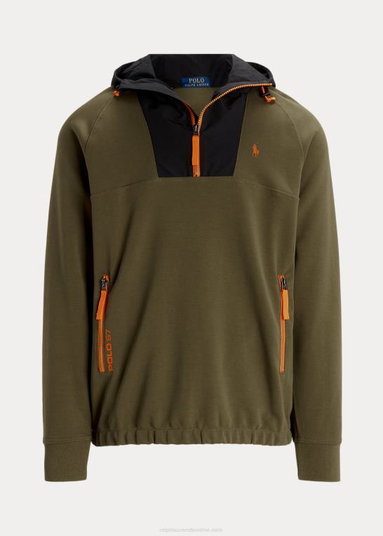 baldakin oliven Mænd Ralph Lauren vandafvisende hybrid hættetrøje Z426B115
