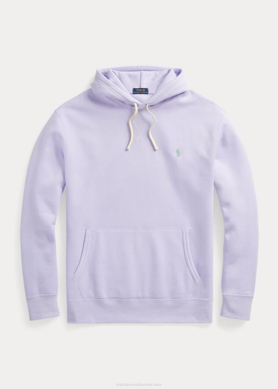 blomst lilla Mænd Ralph Lauren rl fleece hættetrøjen Z426B1574