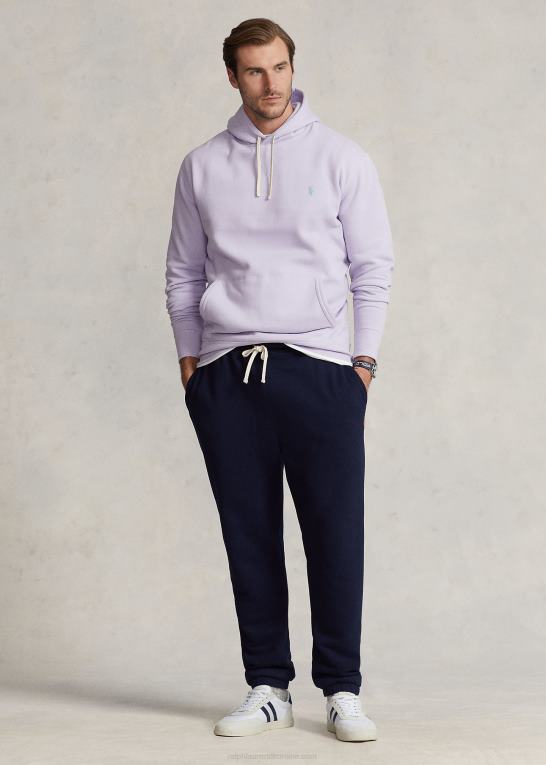 blomst lilla Mænd Ralph Lauren rl fleece hættetrøjen Z426B1574