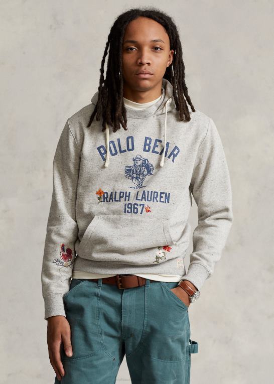 brooklyn lyng Mænd Ralph Lauren polo bear fleece hættetrøje Z426B8484