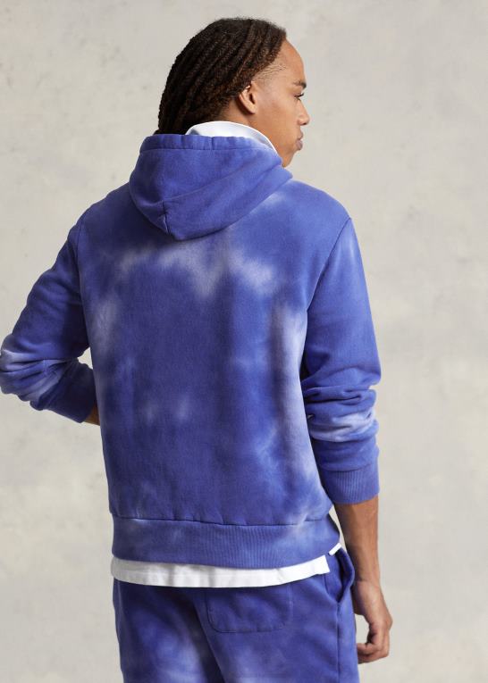 city ​​royal multi Mænd Ralph Lauren tie-dye fleece hættetrøje Z426B1257