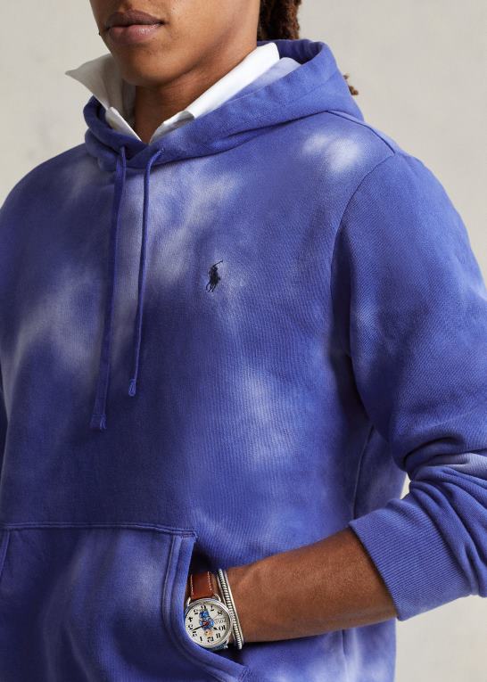 city ​​royal multi Mænd Ralph Lauren tie-dye fleece hættetrøje Z426B1257
